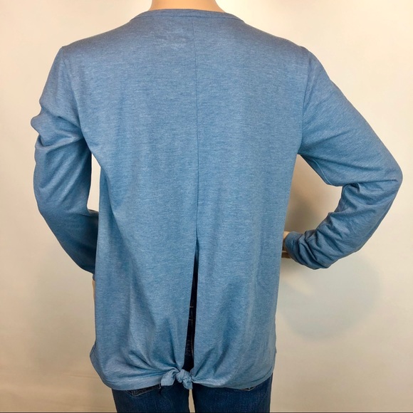 REEBOK Cotton Split Back Long Sleeve Shirt - Picture 4 of 8